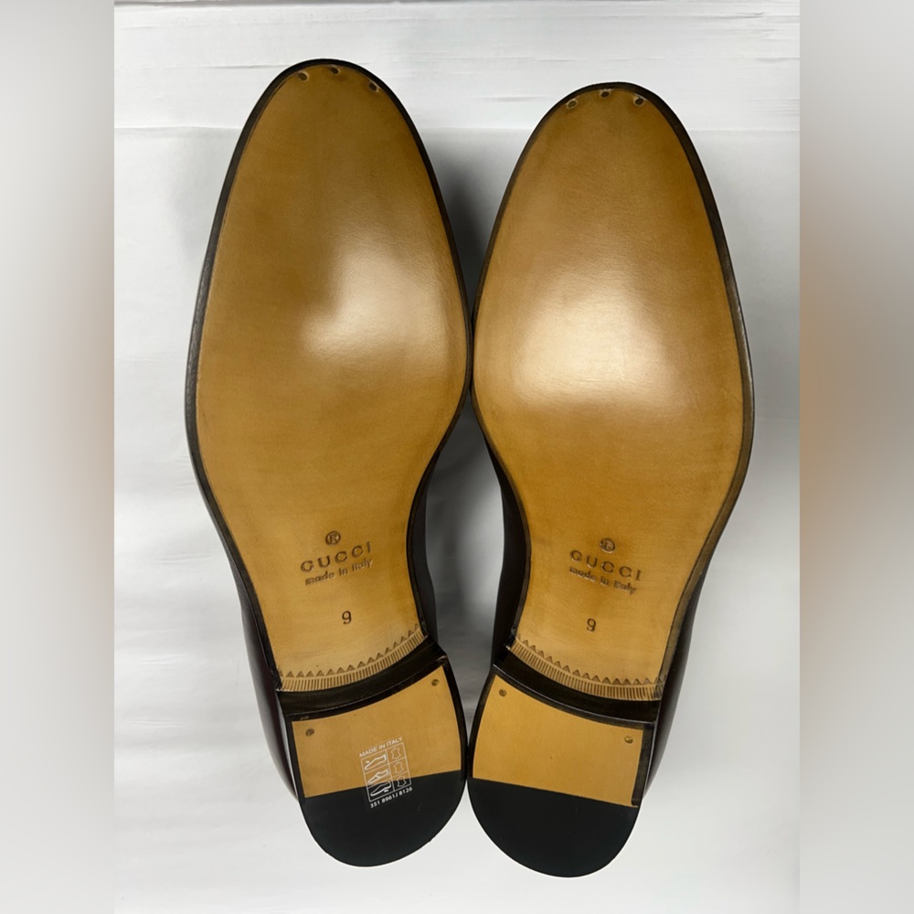 Gucci Interlocking-g Leather Loafers in Cocoa - Picture 3 of 8
